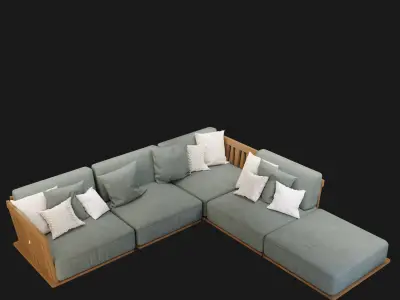 Flexform Zante U 3D model