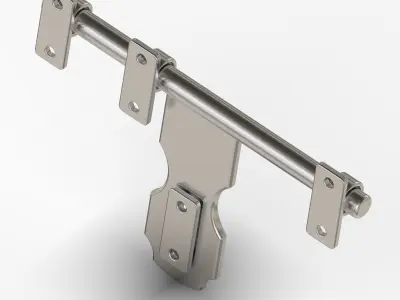 Sliding Door Bolt Latch 3D print model