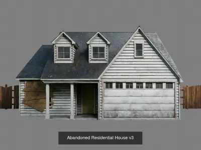 Abandoned Houses 3D Model Pack