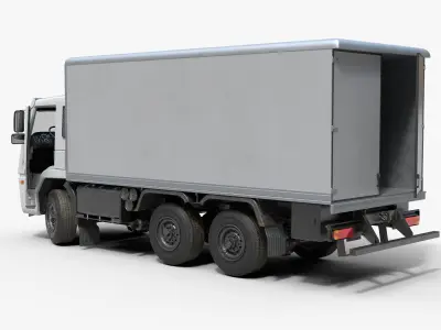 Generic Rigid Truck Low-poly 3D model