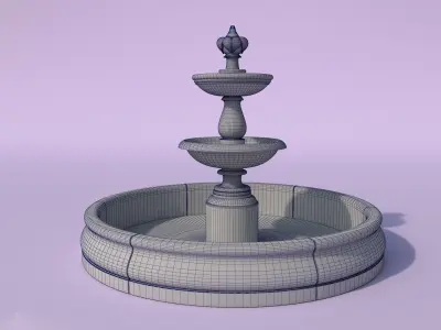 Fountain 3D model shop
