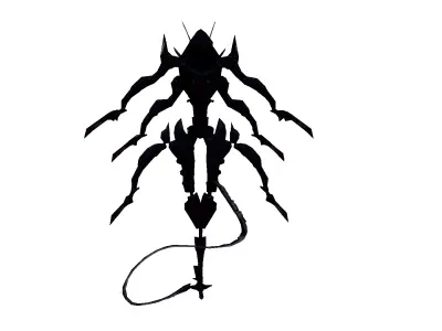 Scifi alien 3D model purchase