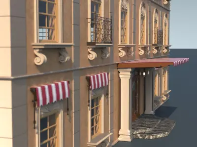Modular Building 3D model purchase