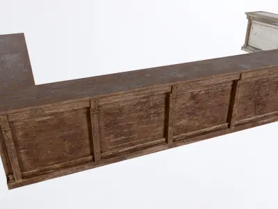 Drinking Pub Bar Low-poly 3D model