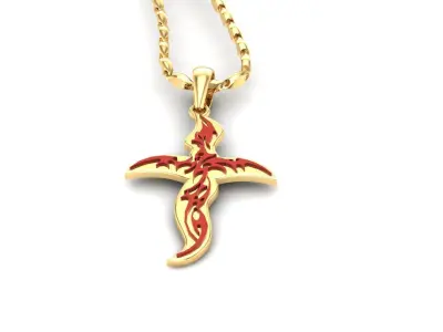 Light Gold Cross New Design  CP 6 3D print model