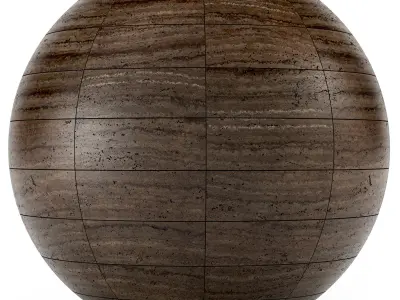 Travertine Stone Wall - Seamless Texture