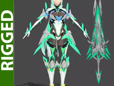 Pneuma 3d Rigged Model 3D model