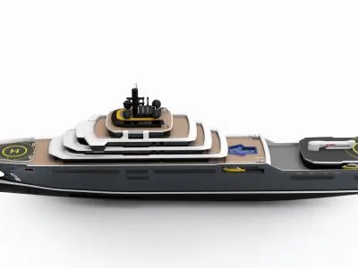 Isla Yacht 3D model