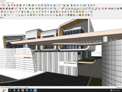 kindergarden education building sketchup model 3D model