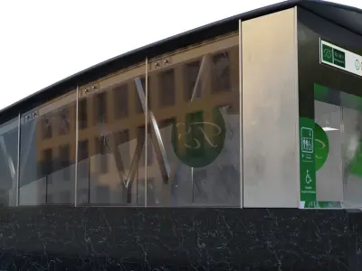 Subway Entrance Low-poly 3D model