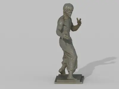 brucelee statue sculpture  3D model