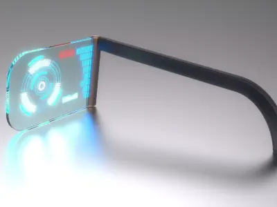 Sci-fi Monocle Glasses 3D model