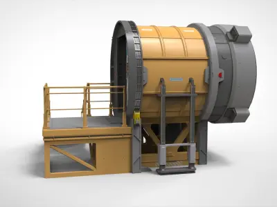 Sci fi door 25 3D model