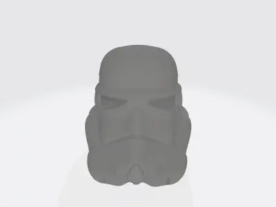 Carved Trooper Helmet 3D print model 3D model