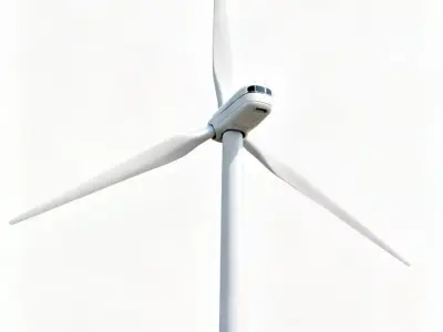 Modern Utility-Scale Wind Turbine 3D Model Low-poly 3D model