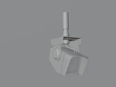 Low Poly Scifi Monitor or Camera 3D model