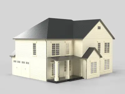 Cottage House Design 11T5 Low-poly 3D model
