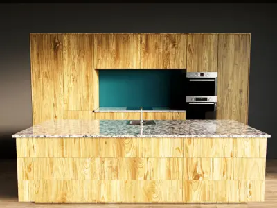 90-Kitchen6 texture 8 3D model