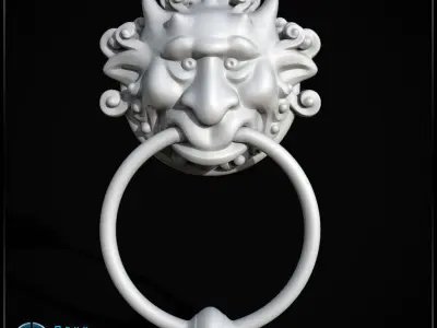 Labyrinth inspired Door knockers 3D print model