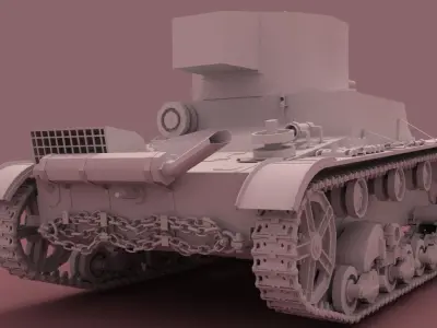 Tank T26 3D model