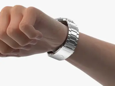  Tag Heuer Aquaracer Dive Watch on Male Wrist Black 