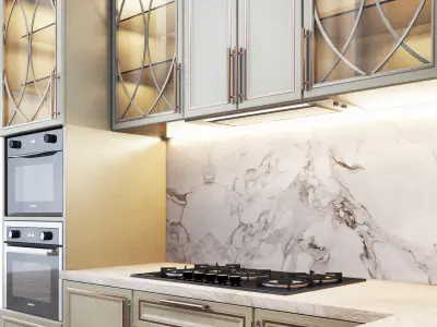 kitchen classic01 3D model