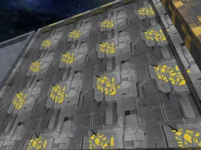 20 Seamless Sci-fi Panels - Painted Texture