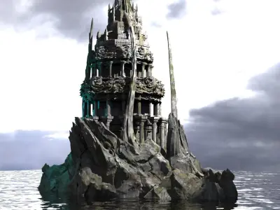 Azathoth Temple Crown Tower  3D model