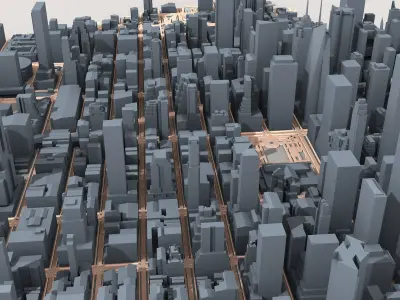 New York City USA 3D model