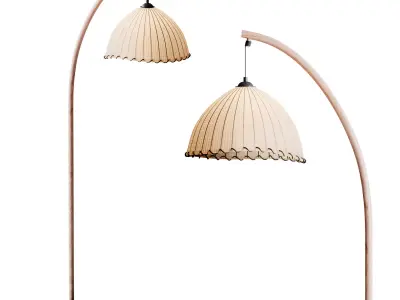 Bamboo Floor lamp 3D model purchase