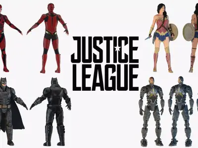 Justice League 3D model