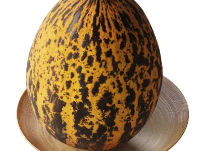 Turkish melon Kirkagach Low-poly 3D model