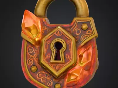 Ember Lock Low-poly 3D model