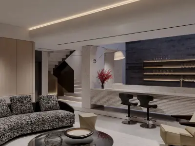 Apartment interior scenes      3D model purchase