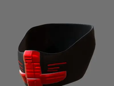Gas mask helmet 3d model scifi Low-poly  Low-poly 3D model 279