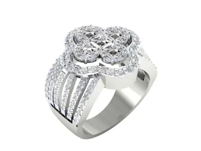 Women Ring Render 3dm STL MTL SLC JCD OBJ FBX Details 3D print model 65