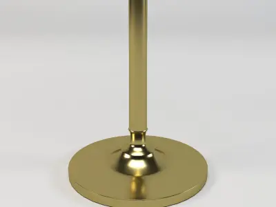 Fig Iron Floor Lamp Low-poly 3D model