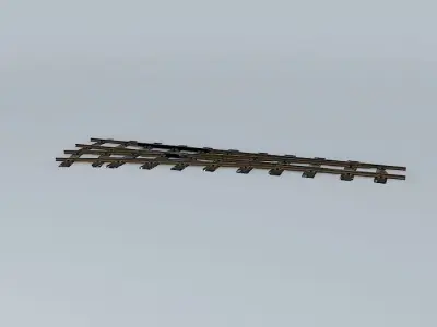 Eco Rail N/ Gauge Yard Point L/Hand Old Steam Days Free 3D model