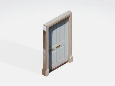 Door 3 Low-poly 3D model