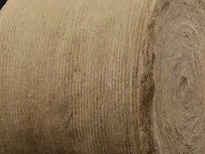 Hay Bale Low-poly 3D model