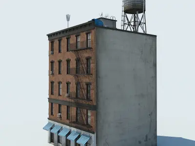 NYC Building Low-poly 3D model get