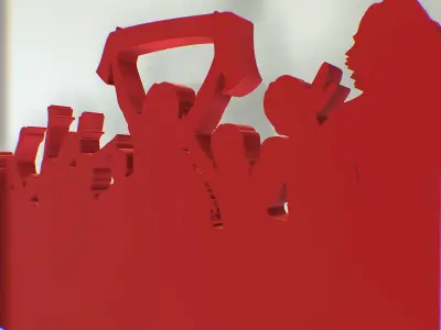 silhouette of people with their hands up Texture