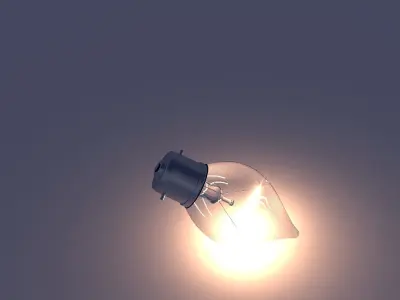 Free incandescent light bulb Free 3D model
