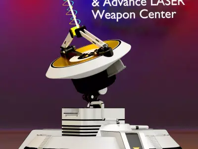 Sci Fi Laser Weapon NASA 3D model