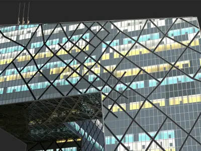  CCTV TV Tower with Night Illumination 