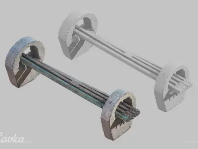 Lavka Bench Scan 3D model