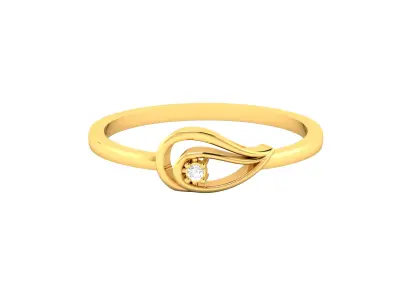 Diamond Ring For Women 3d Print Model 3D print model 66
