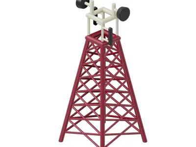 Baby Telecommunication Tower Toy 3D model