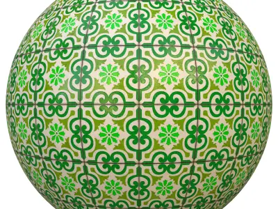tile patterned 158-seamless-4k-pbr  3D model