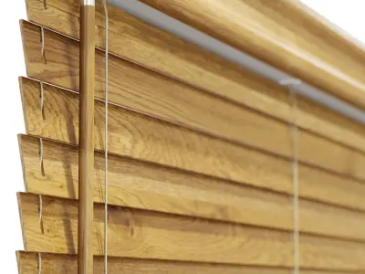 Wooden Jalousie 3D model